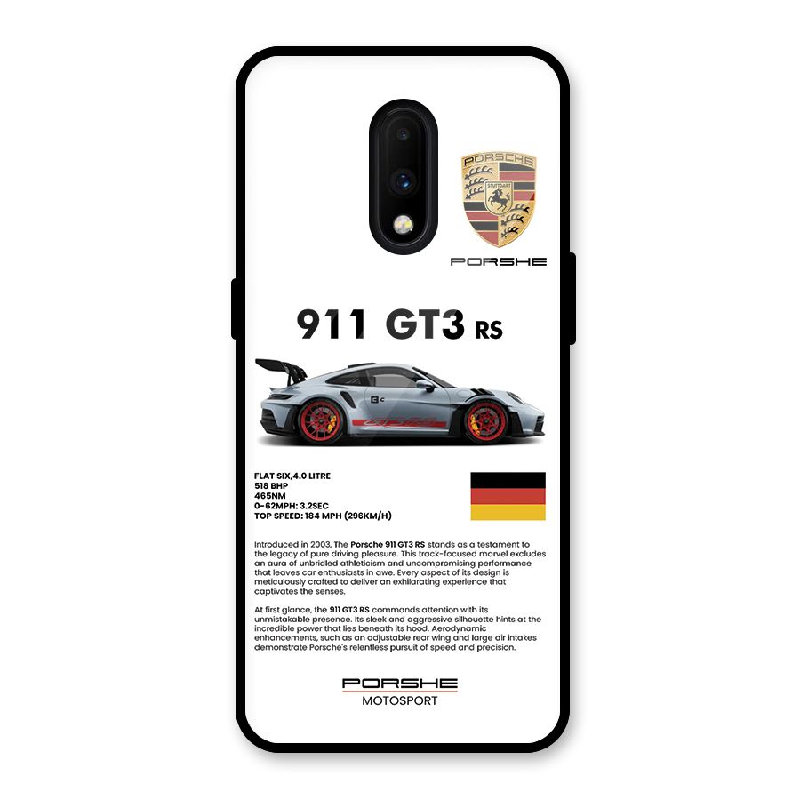 Supercar Features Glass Back Case for OnePlus 7