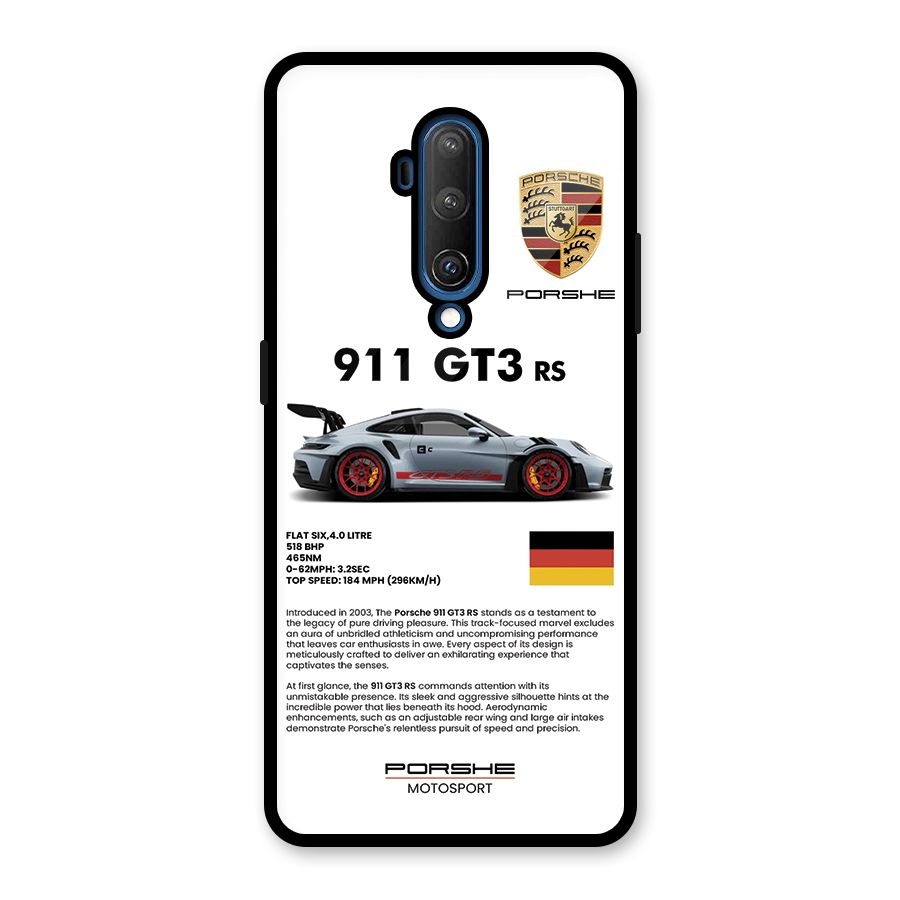 Supercar Features Glass Back Case for OnePlus 7T Pro
