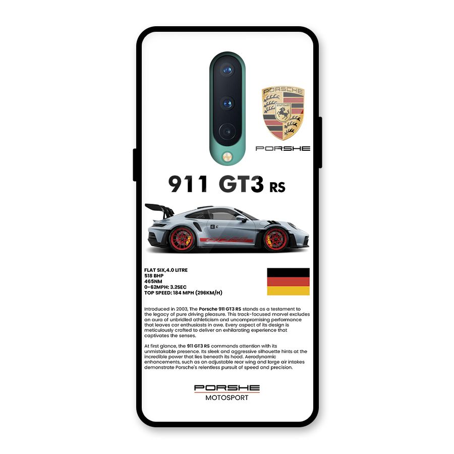 Supercar Features Glass Back Case for OnePlus 8