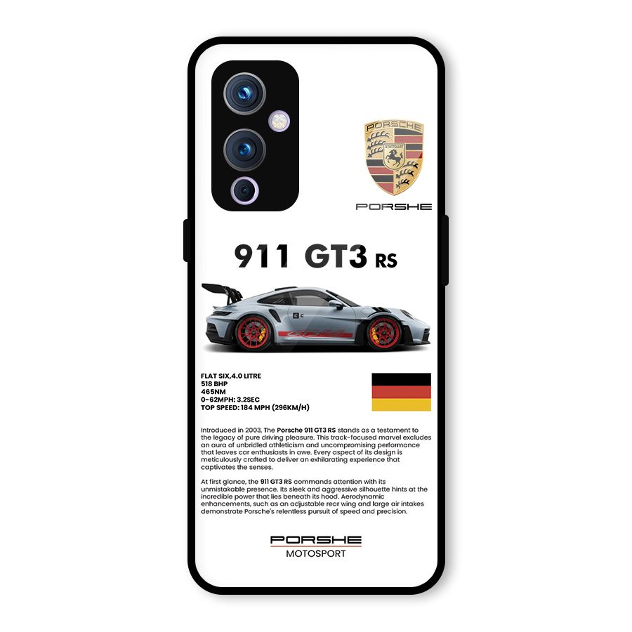 Supercar Features Glass Back Case for OnePlus 9