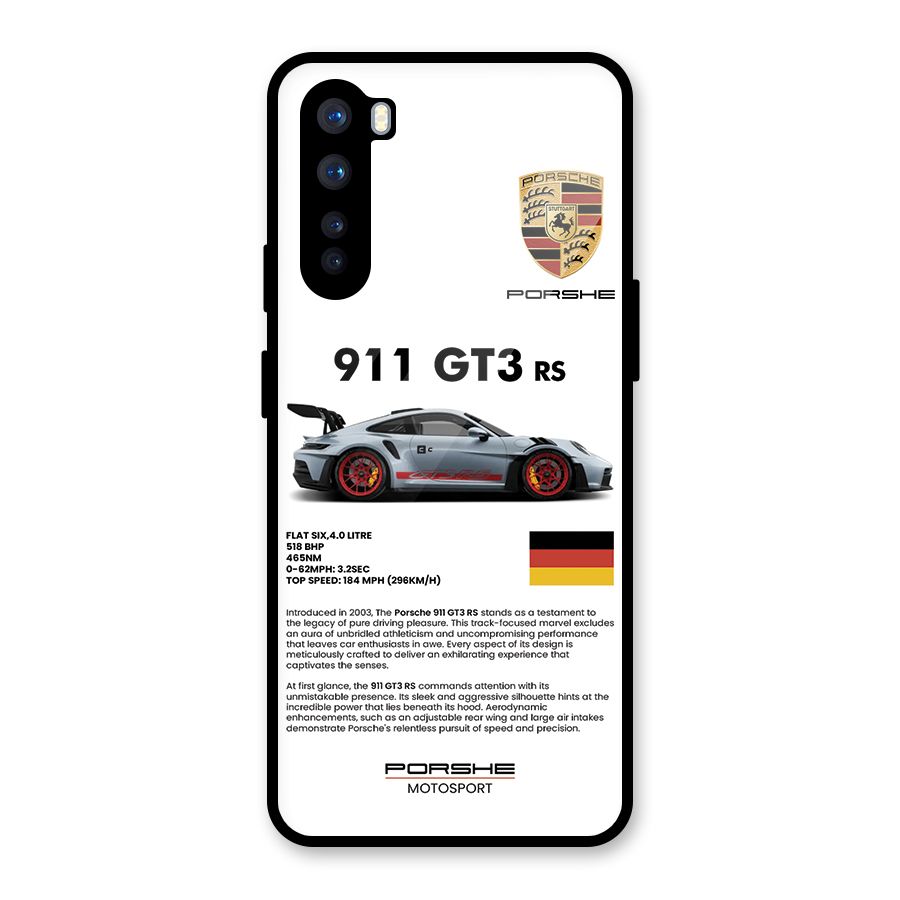 Supercar Features Glass Back Case for OnePlus Nord