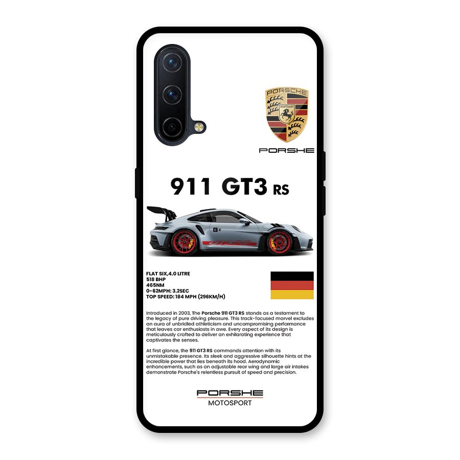 Supercar Features Glass Back Case for OnePlus Nord CE 5G