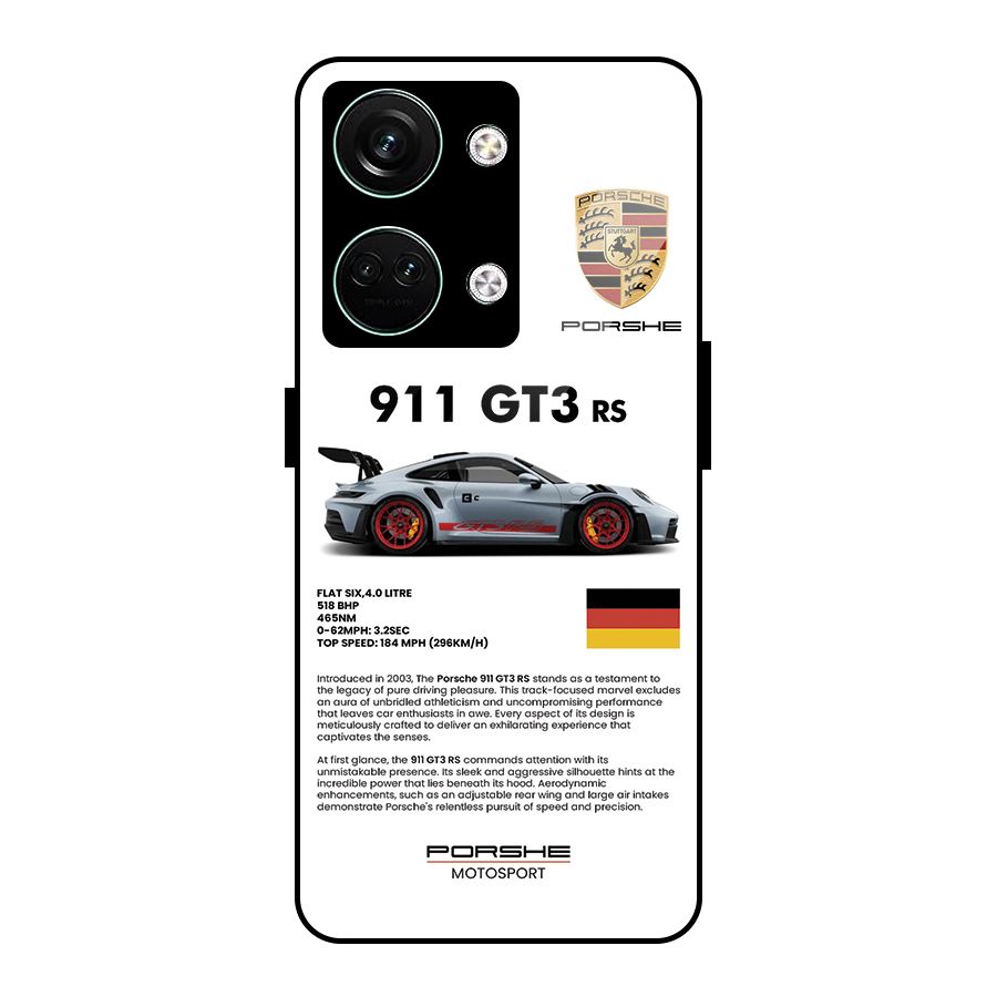 Supercar Features Glass Back Case for Oneplus Nord 3