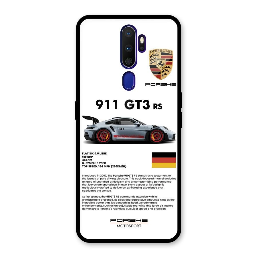 Supercar Features Glass Back Case for Oppo A9 (2020)