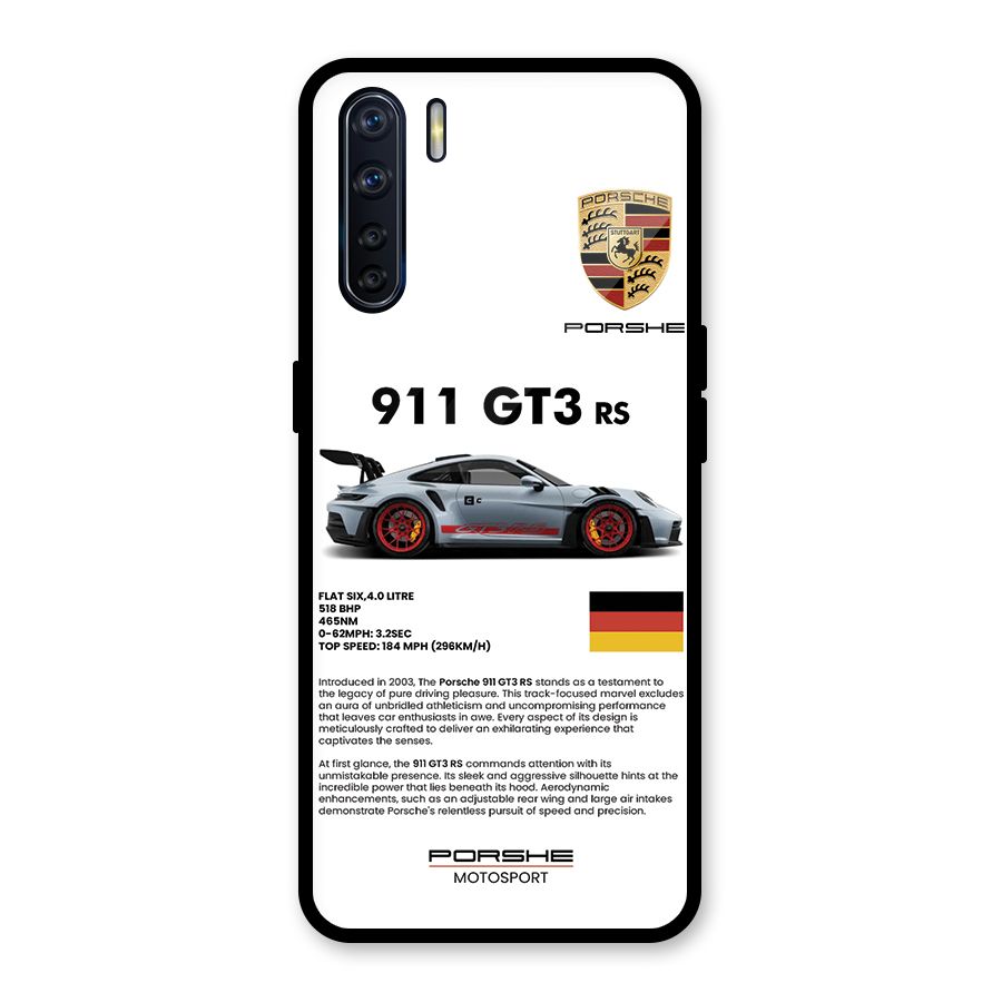 Supercar Features Glass Back Case for Oppo F15