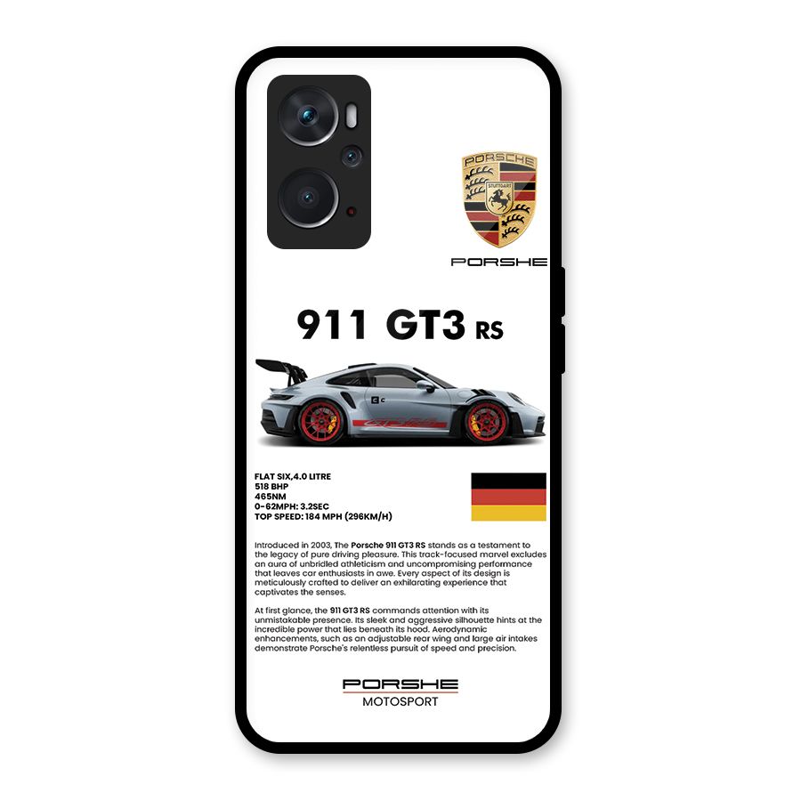 Supercar Features Glass Back Case for Oppo K10 4G