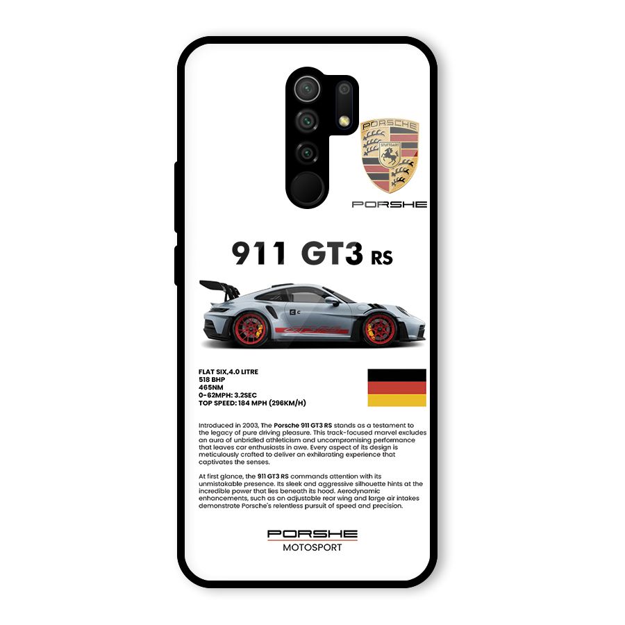 Supercar Features Glass Back Case for Poco M2