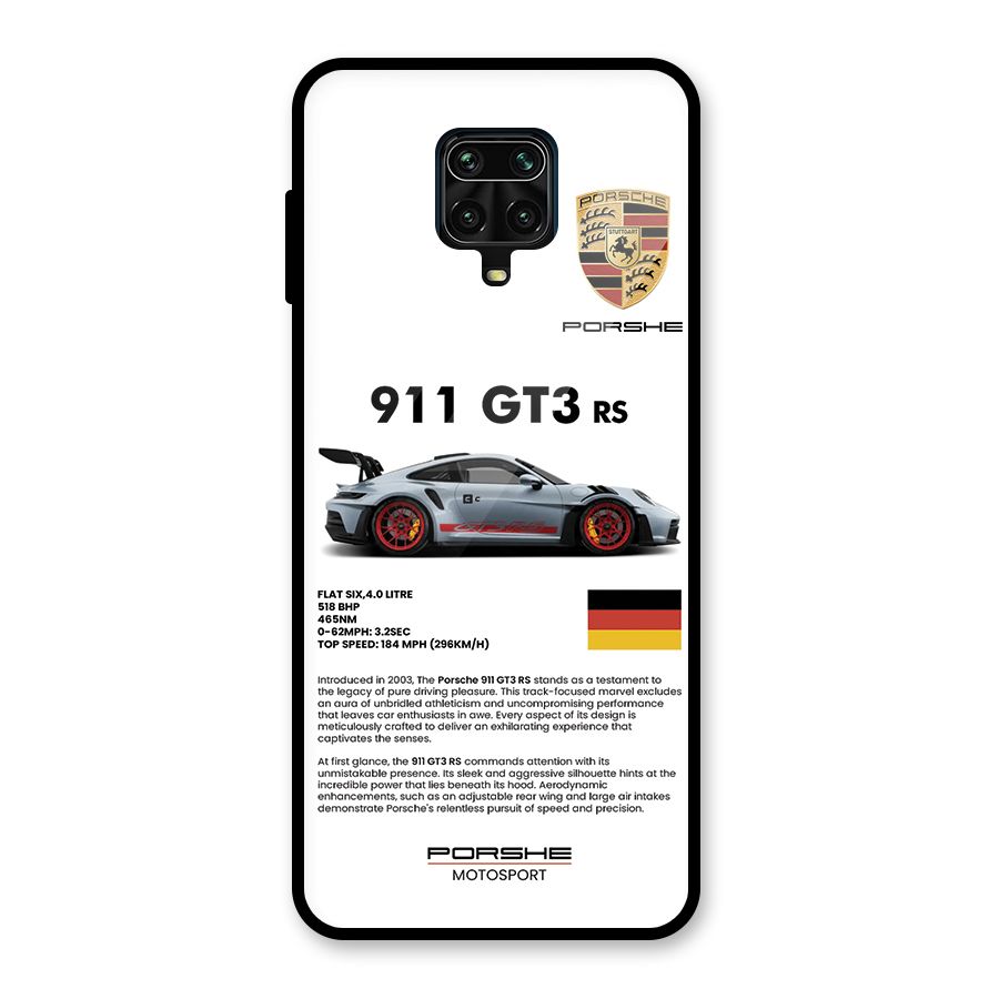 Supercar Features Glass Back Case for Poco M2 Pro