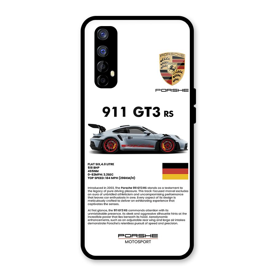 Supercar Features Glass Back Case for Realme 7