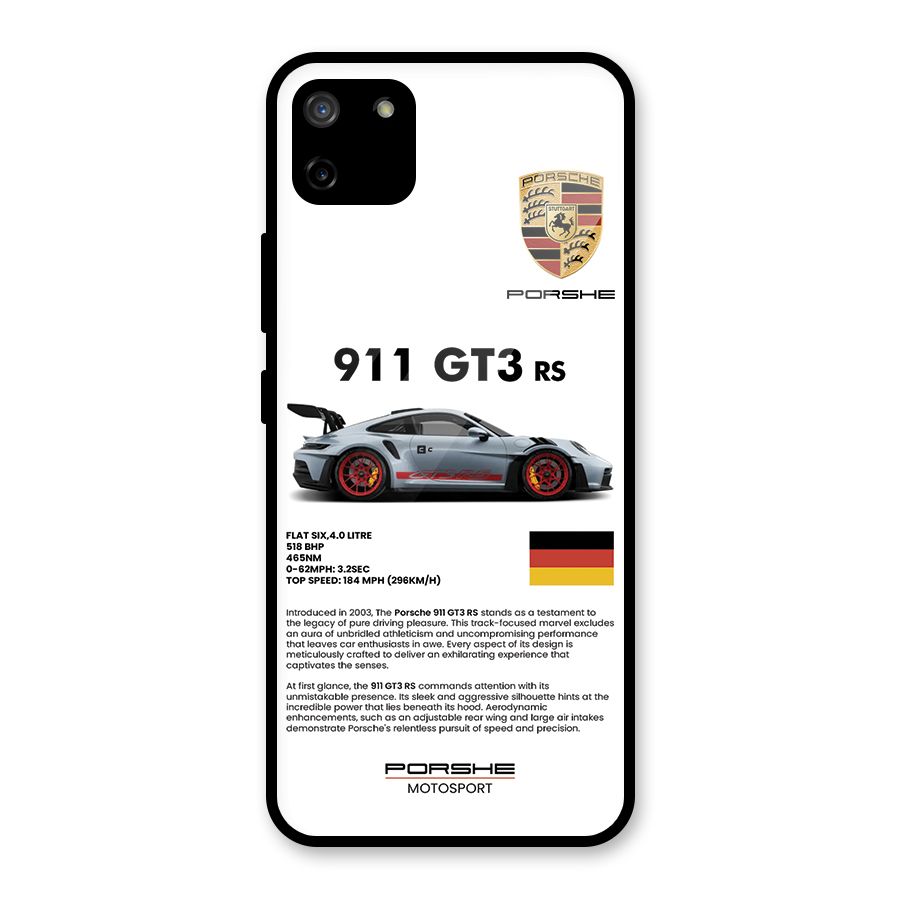 Supercar Features Glass Back Case for Realme C11