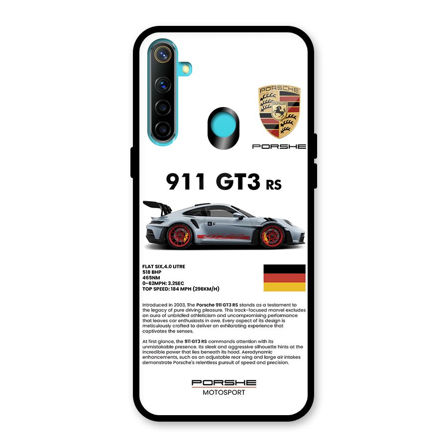 Supercar Features Glass Back Case for Realme Narzo 10