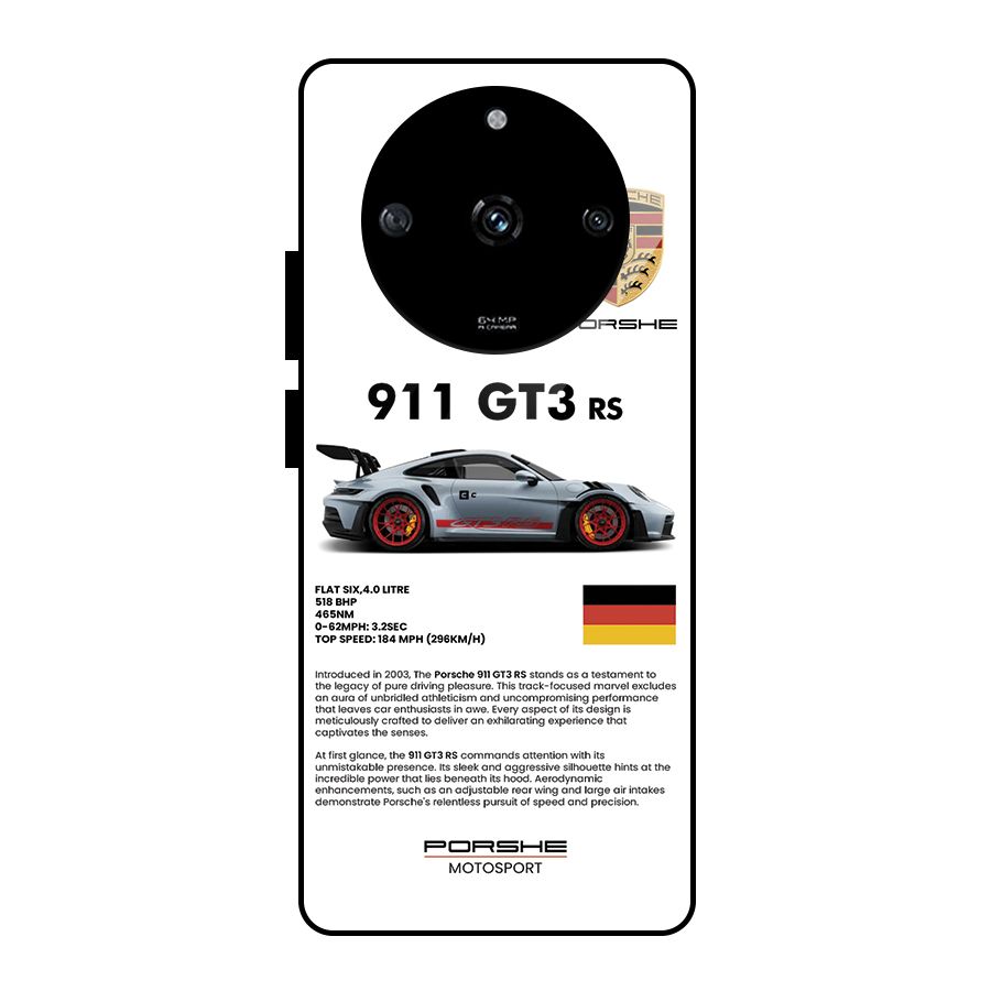 Supercar Features Glass Back Case for Realme Narzo 60 5G