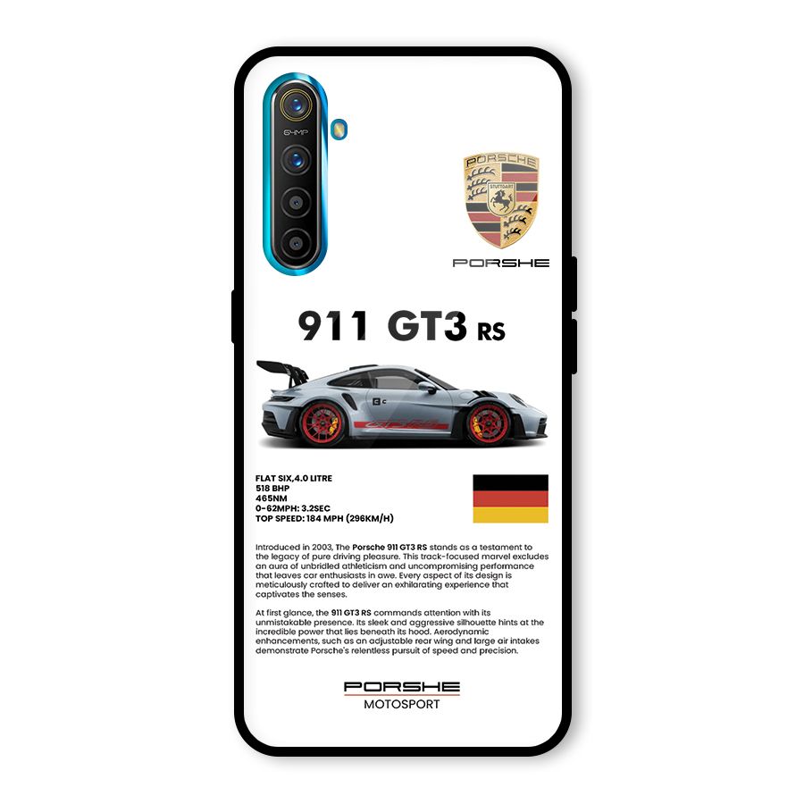 Supercar Features Glass Back Case for Realme XT