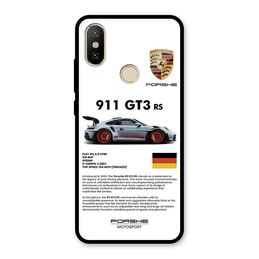 Supercar Features Glass Back Case for Redmi A2