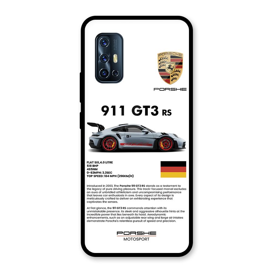 Supercar Features Glass Back Case for Vivo V17