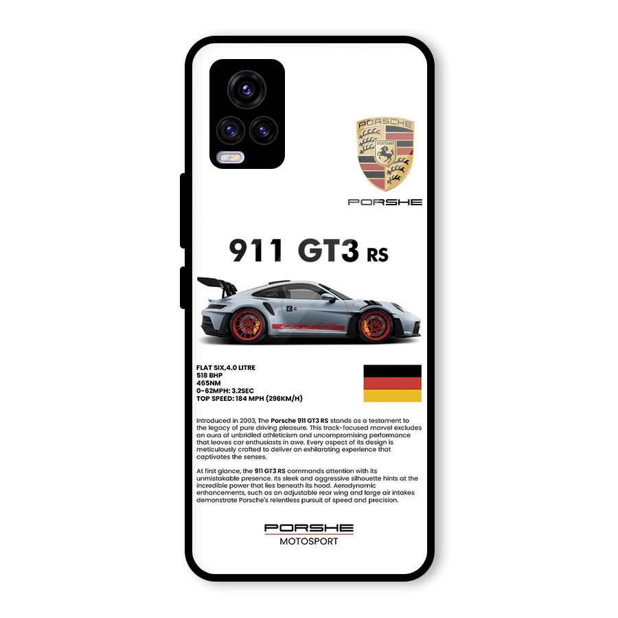 Supercar Features Glass Back Case for Vivo V20