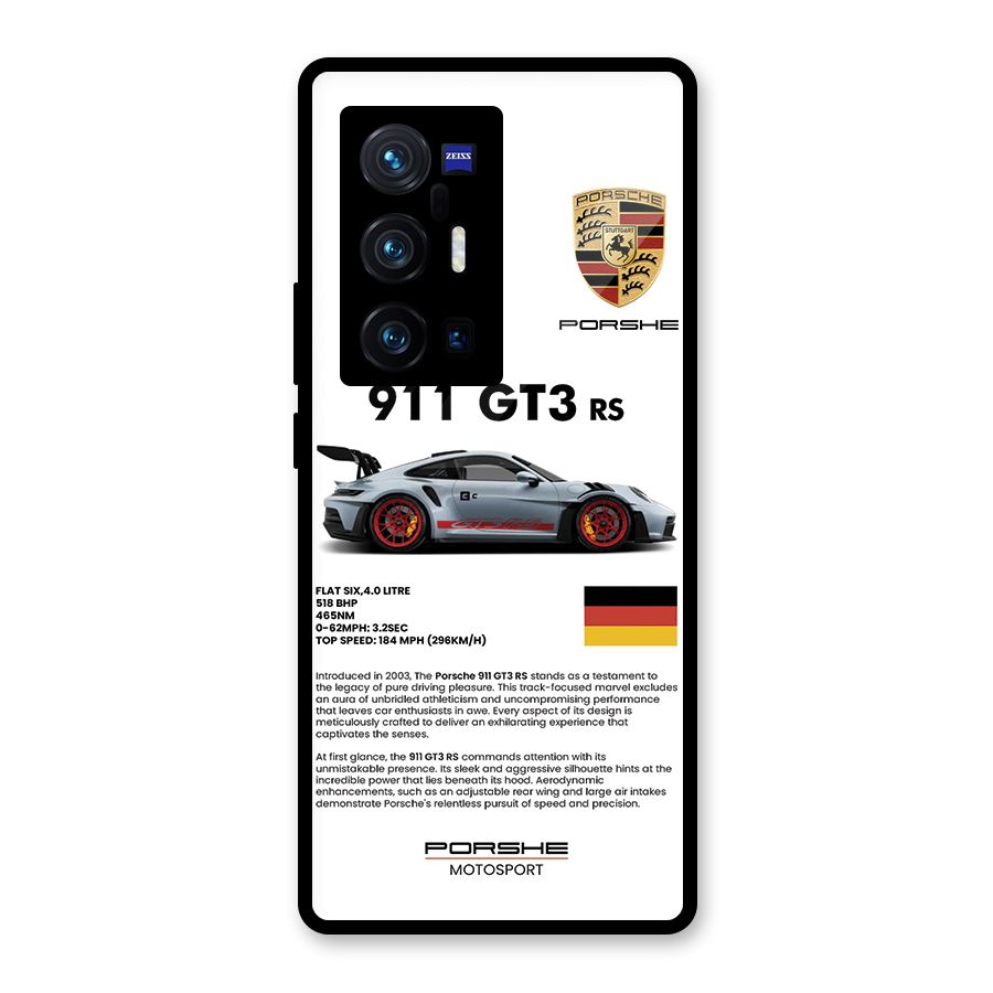 Supercar Features Glass Back Case for Vivo X70 Pro Plus