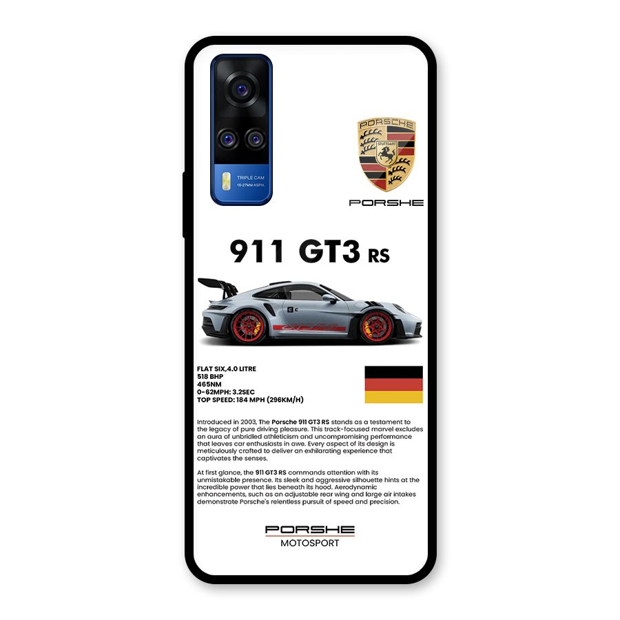 Supercar Features Glass Back Case for Vivo Y31