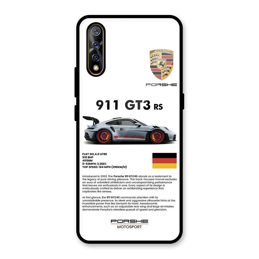 Supercar Features Glass Back Case for Vivo Z1x