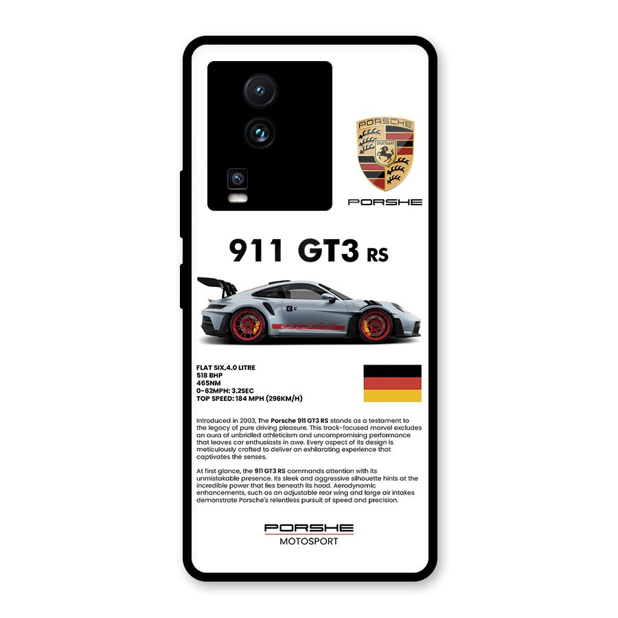 Supercar Features Glass Back Case for Vivo iQOO Neo 7 Pro