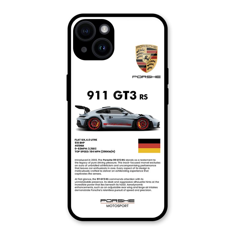 Supercar Features Glass Back Case for iPhone 14