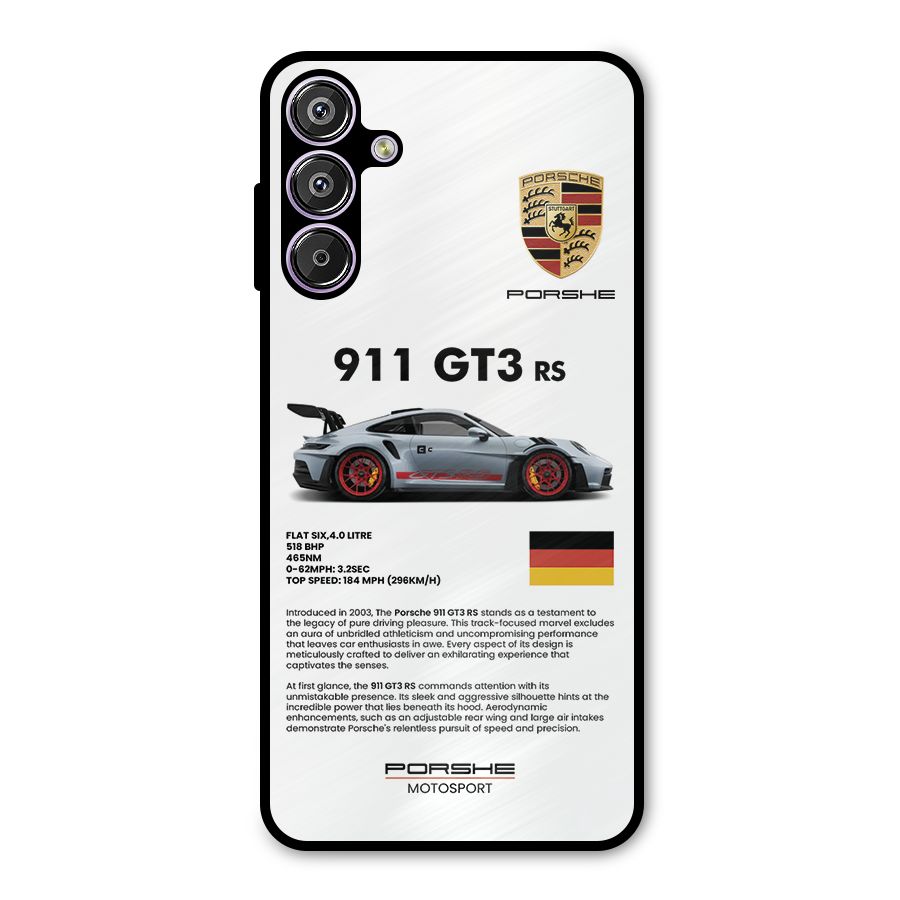 Supercar Features Metal Back Case for Galaxy M15