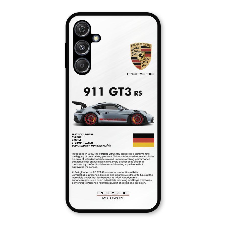 Supercar Features Metal Back Case for Galaxy M34 5G