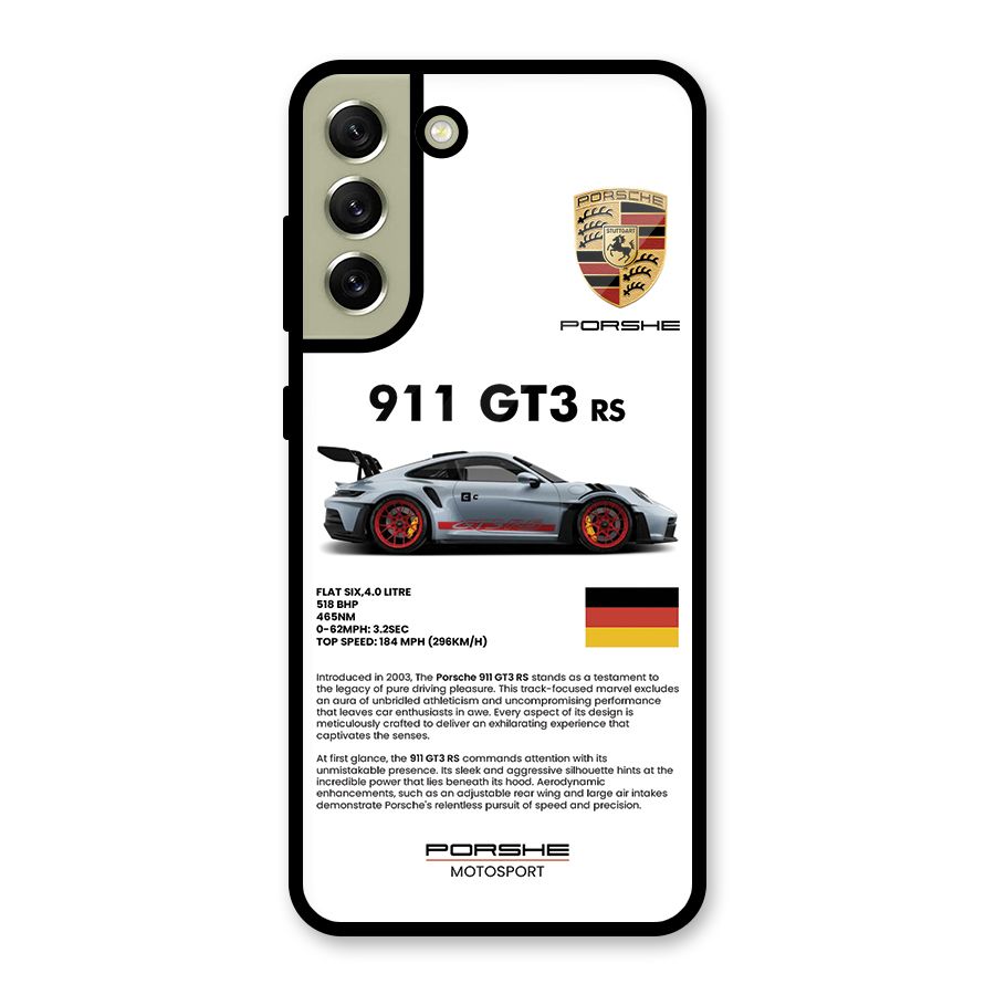 Supercar Features Metal Back Case for Galaxy S21 FE 5G (2023)