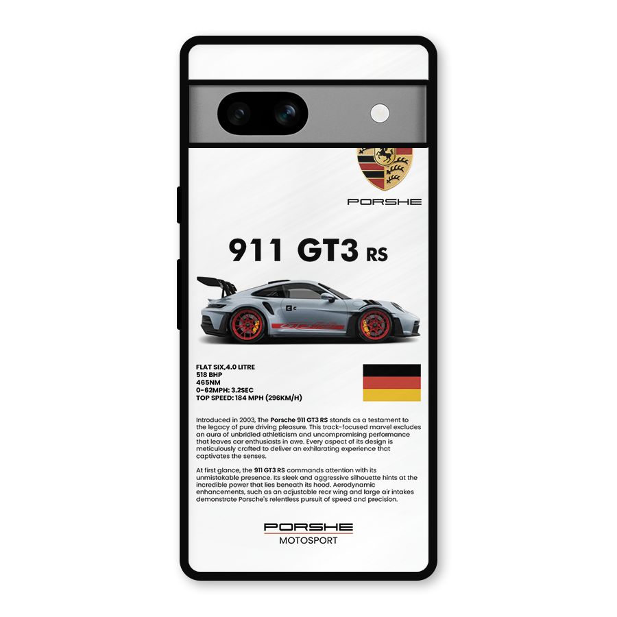 Supercar Features Metal Back Case for Google Pixel 7a