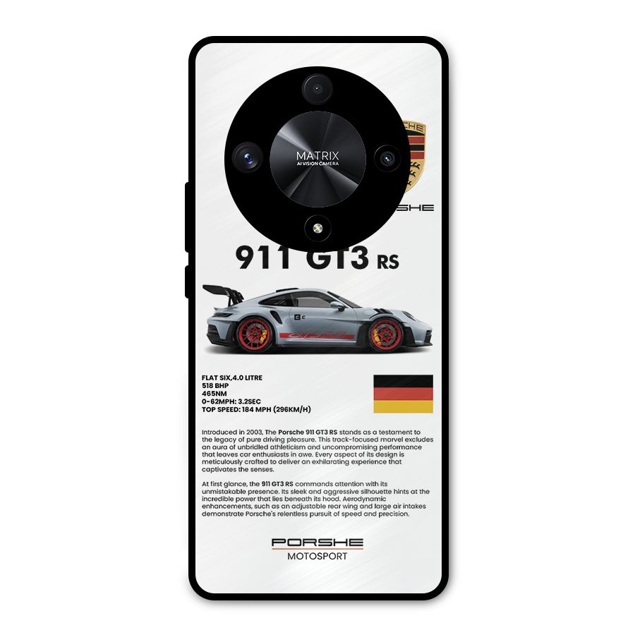 Supercar Features Metal Back Case for Honor X9b