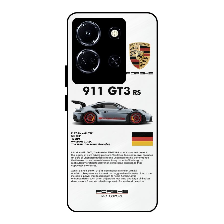 Supercar Features Metal Back Case for Infinix Note 30 5G