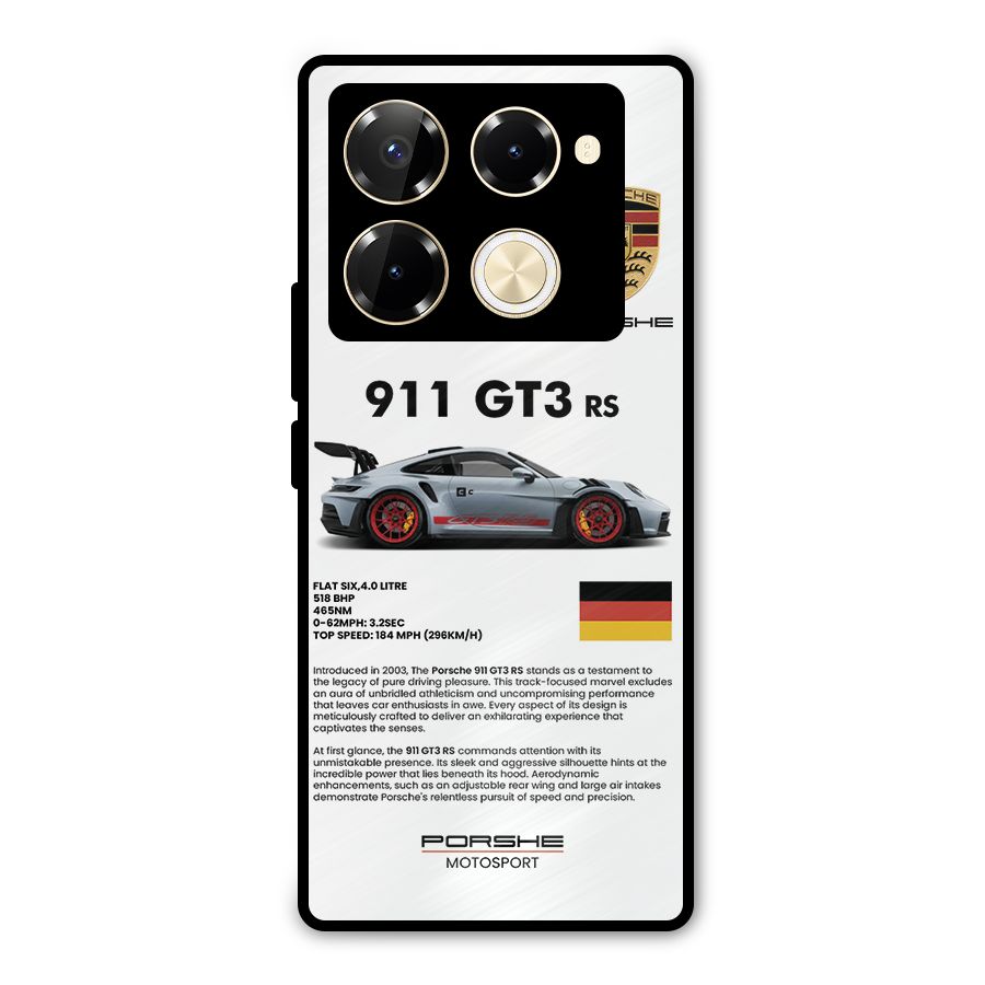 Supercar Features Metal Back Case for Infinix Note 40 Pro Plus