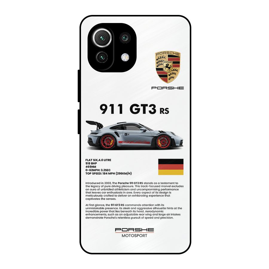 Supercar Features Metal Back Case for Mi 11 Lite NE 5G