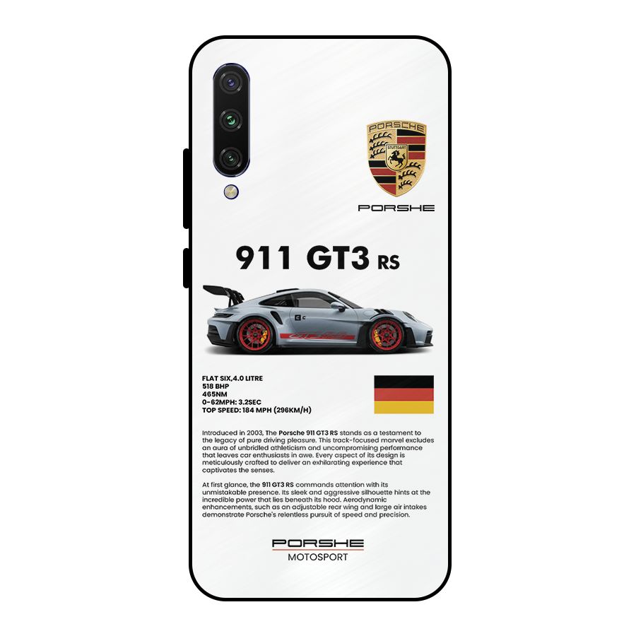 Supercar Features Metal Back Case for Mi A3