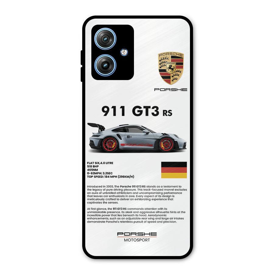 Supercar Features Metal Back Case for Moto G54