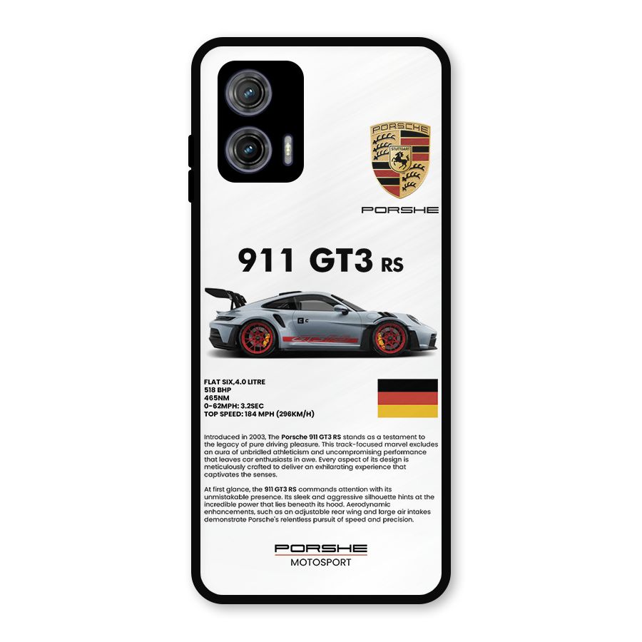 Supercar Features Metal Back Case for Moto G73