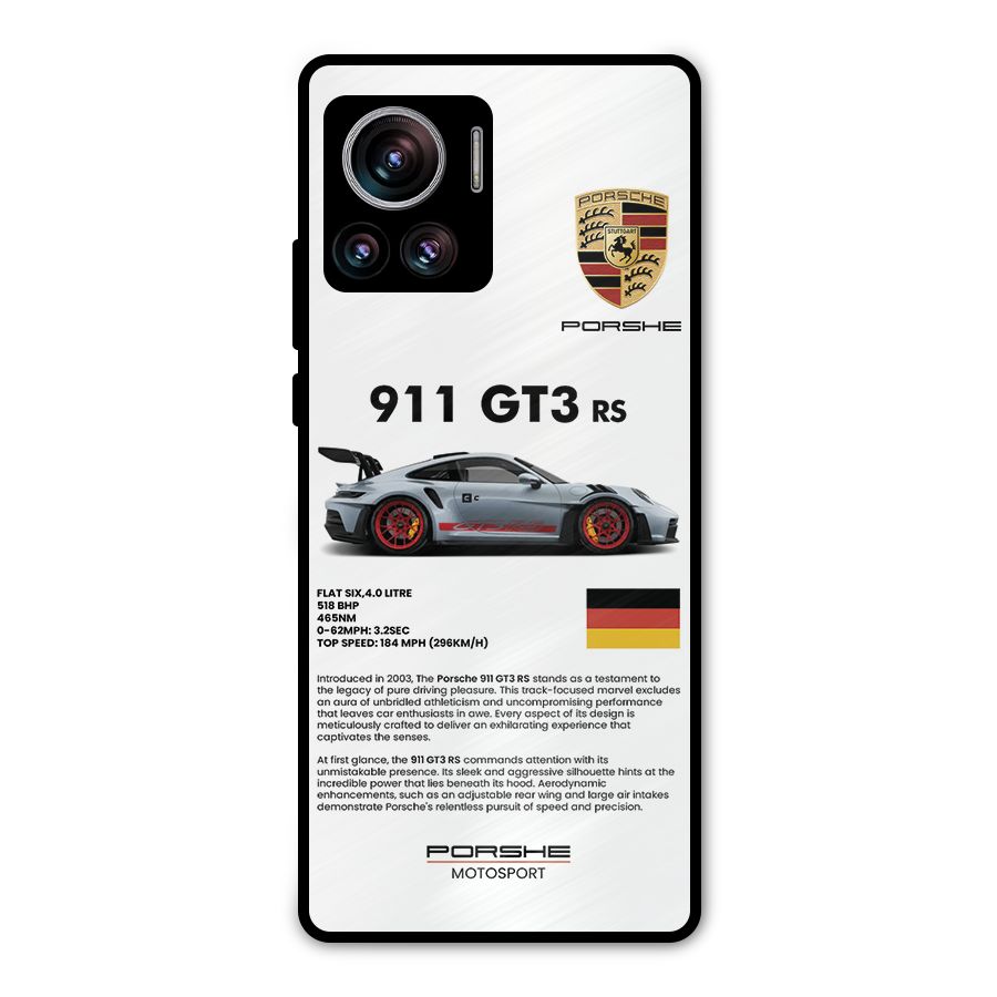 Supercar Features Metal Back Case for Motorola Edge 30 Ultra