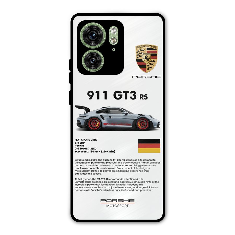 Supercar Features Metal Back Case for Motorola Edge 40 5G