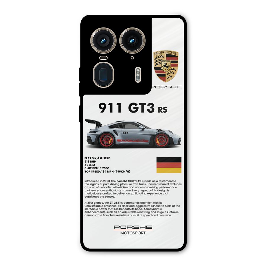 Supercar Features Metal Back Case for Motorola Edge 50 Ultra