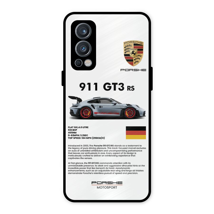 Supercar Features Metal Back Case for OnePlus Nord 2 5G