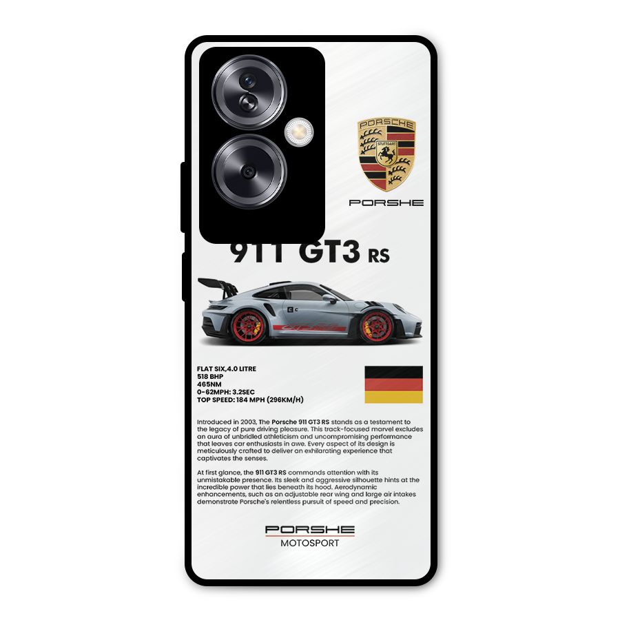 Supercar Features Metal Back Case for Oppo A79 5G
