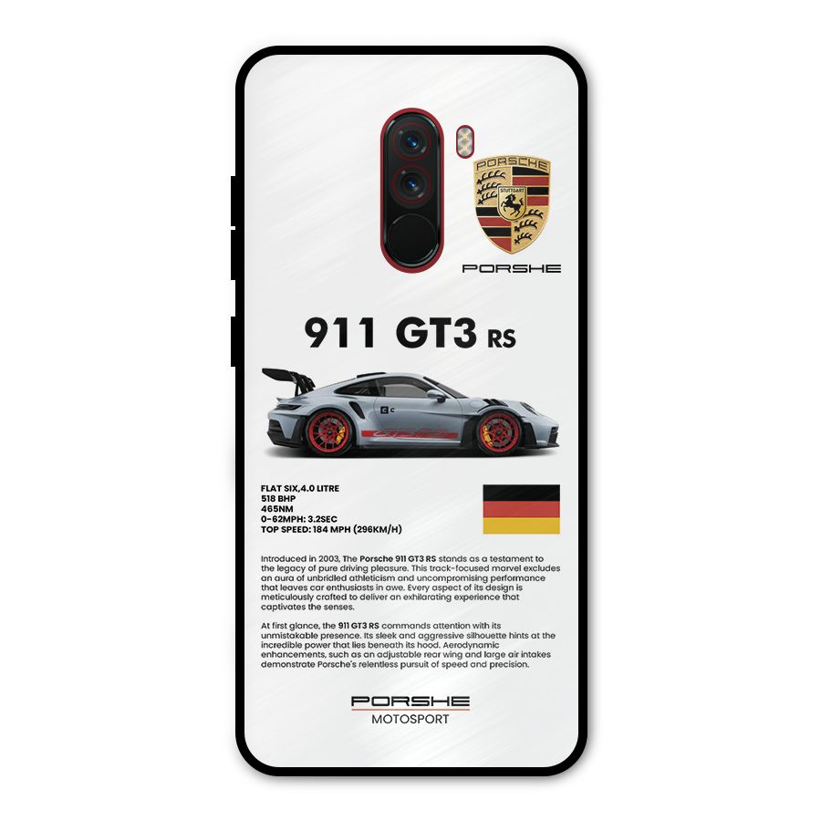 Supercar Features Metal Back Case for Poco F1