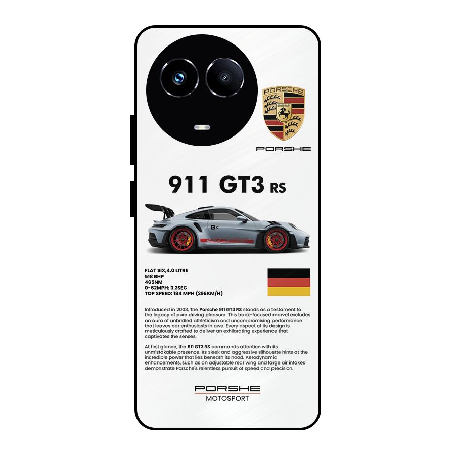 Supercar Features Metal Back Case for Realme 11 5G