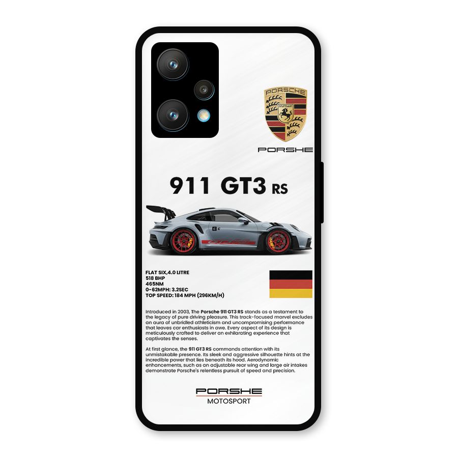 Supercar Features Metal Back Case for Realme 9 Pro Plus 5G