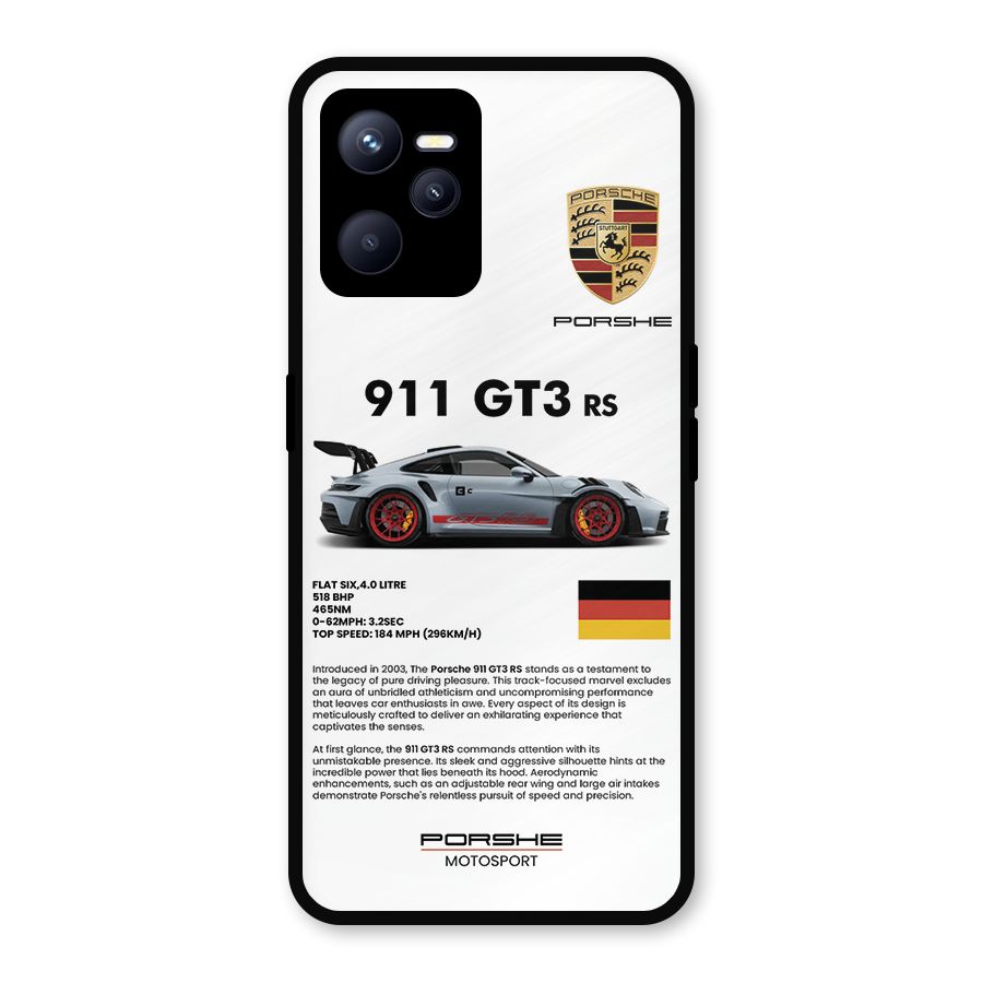 Supercar Features Metal Back Case for Realme C35