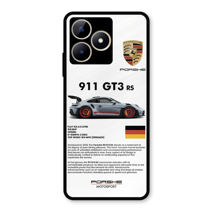Supercar Features Metal Back Case for Realme Narzo N53