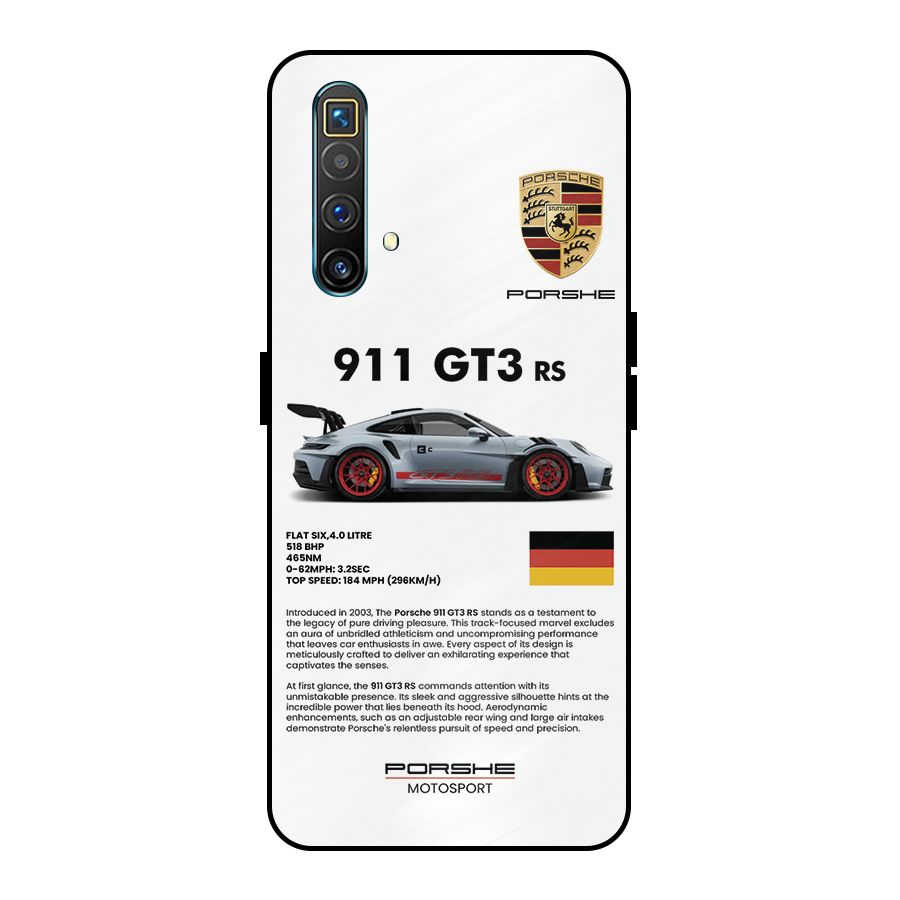 Supercar Features Metal Back Case for Realme X3