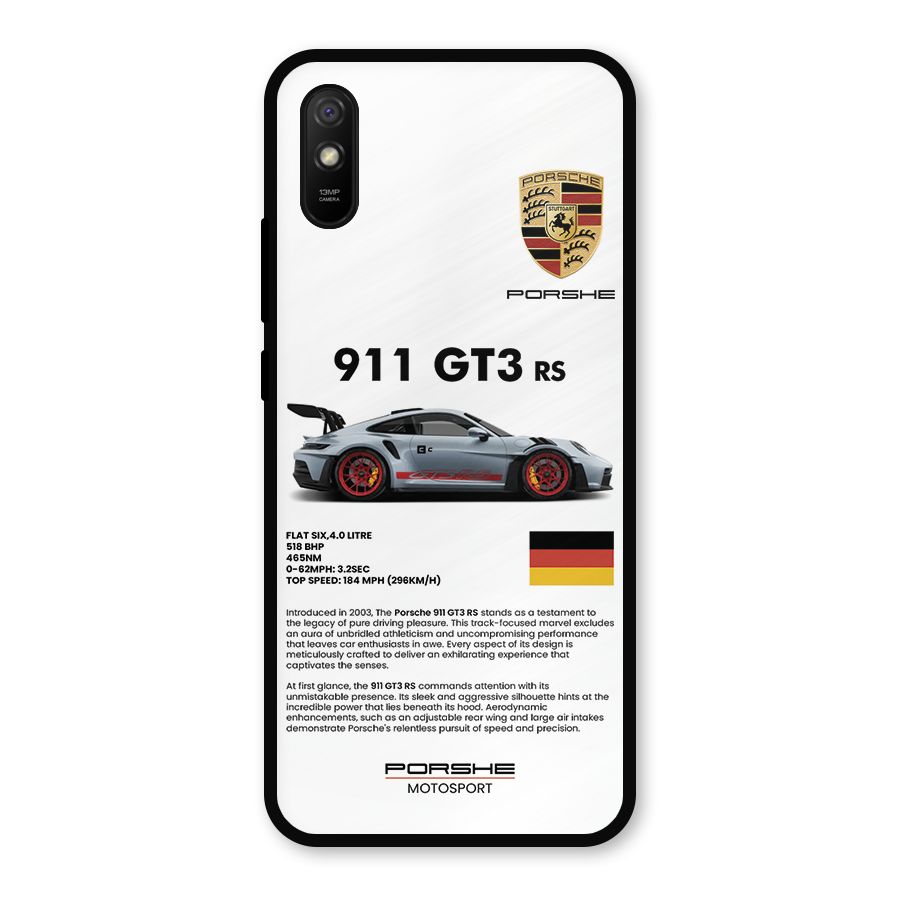 Supercar Features Metal Back Case for Redmi 9a
