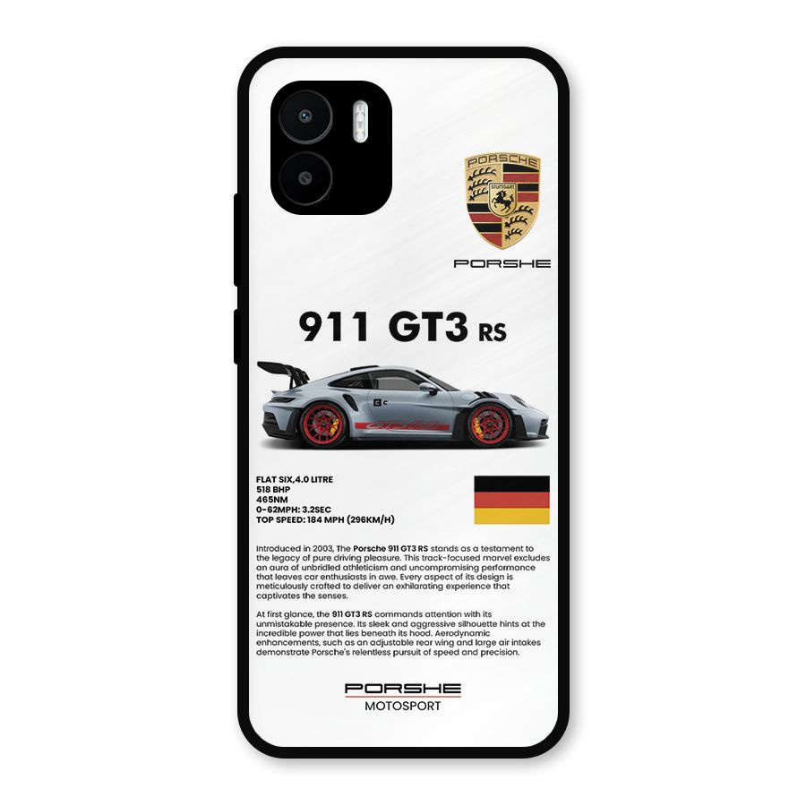 Supercar Features Metal Back Case for Redmi A2