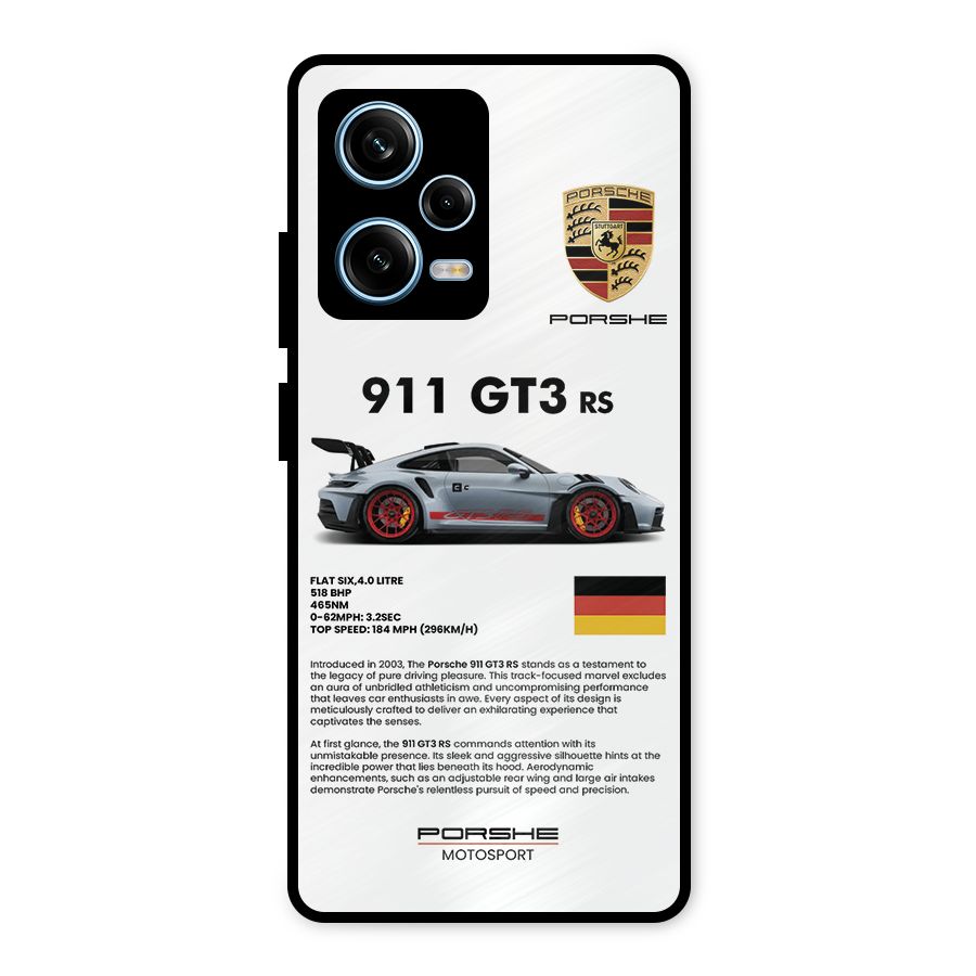 Supercar Features Metal Back Case for Redmi Note 12 Pro
